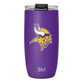 NFL Voyager Tumbler with Clear Flip Lid & Straw