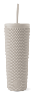 Textured Plastic Classic Tumbler with Straw Lid