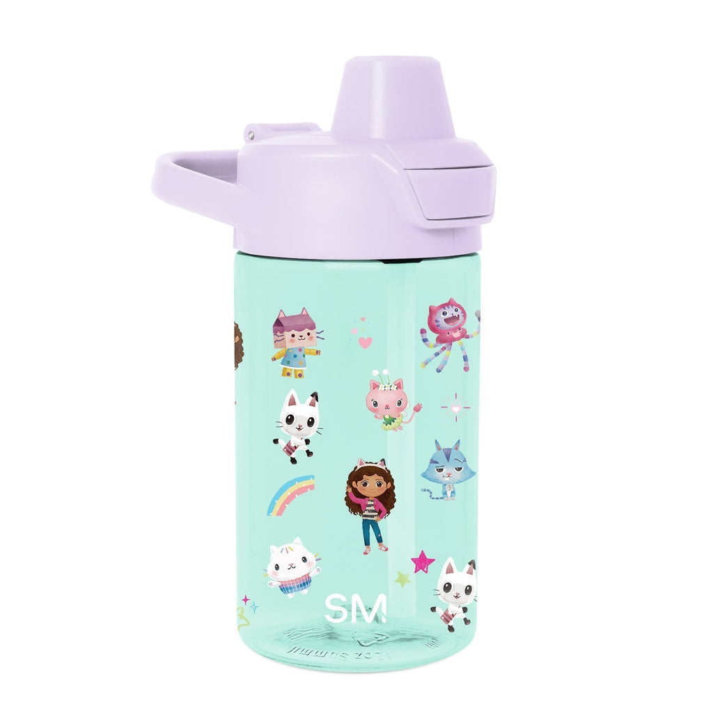Summit Kids Plastic Water Bottle with Simple Flip Straw Lid